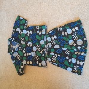 Marimekko top and bottom from Uniqlo